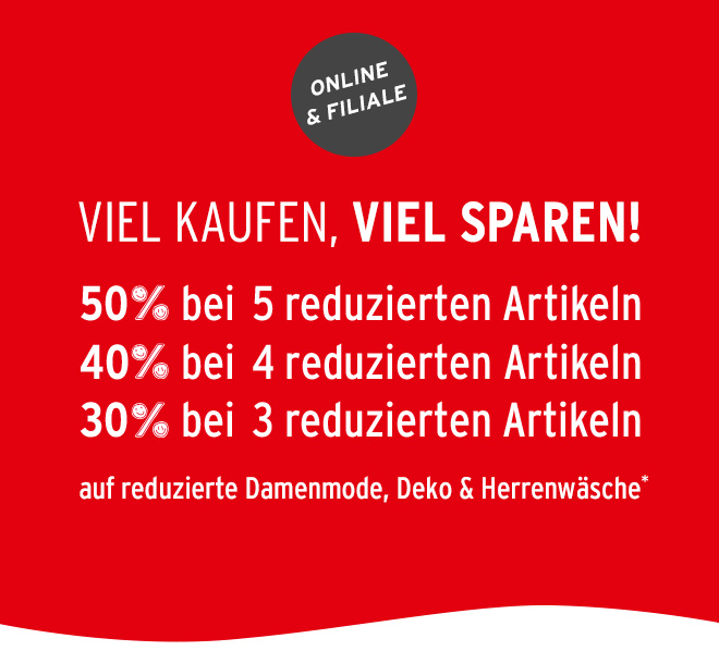 Viel kaufen, viel sparen!